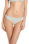 Madewell Jersey Thong In Heather Pelican