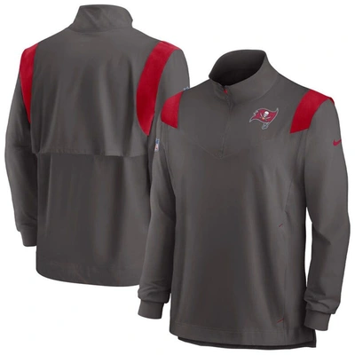 Nike Men's Repel Coach (nfl Tampa Bay Buccaneers) 1/4-zip Jacket In Grey