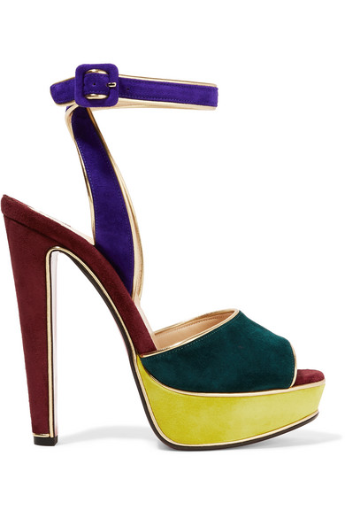 louboutin blue sandals