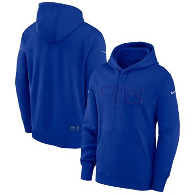 Nike Men's U.s. Fleece Pullover Hoodie In Blue