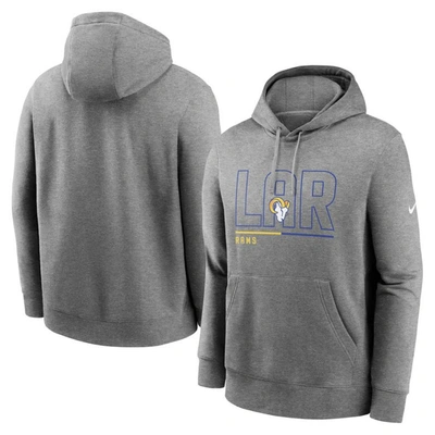 Nike Men's City Code Club (nfl Los Angeles Rams) Menâs Pullover Hoodie In Grey