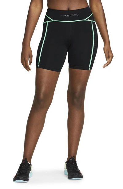 Nike Women's  Pro Mid-rise 7" Biker Shorts In Black