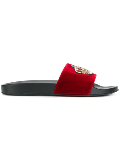 Versace deals velvet slides