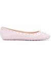 Tod's Stud-detail Ballerina Shoes - Pink