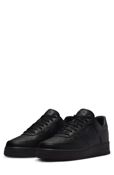 Nike Men's Air Force 1 '07 Fresh Shoes In Black/ Anthracite/ Black