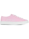 Versace Logo Print Sneakers In Pink