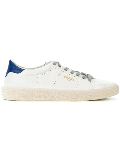 Golden Goose White Leather Tennis Sneakers