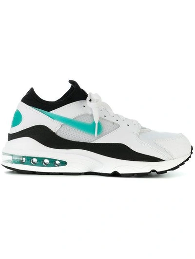 Nike Air Max 93 Leather Trainers In White