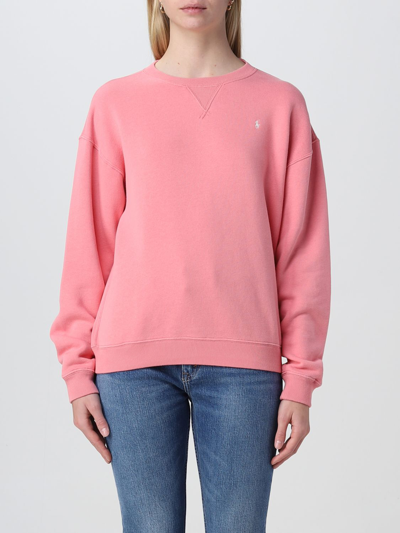 Polo Ralph Lauren Crewneck Sweatshirt In Pink