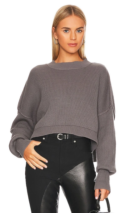 Free People Easy Street Crop Jumper In Lead