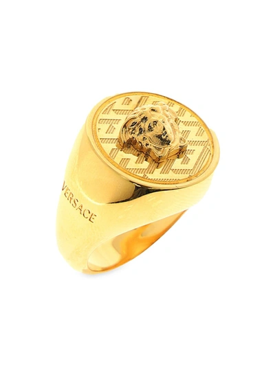 Versace Men's Medusa Goldtone Metal Ring