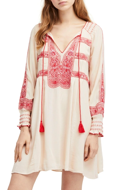 Free People Wind Willow Minidress In Ivory