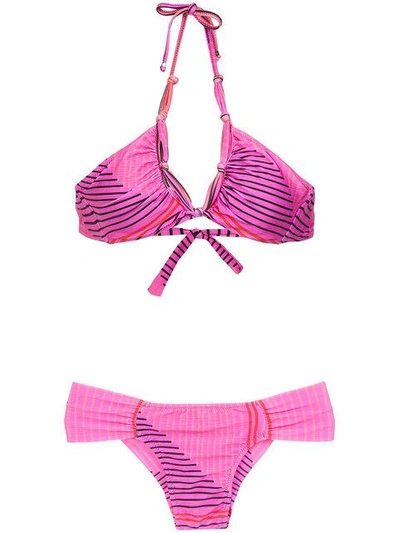 Amir Slama Geometric Print Bikini Set