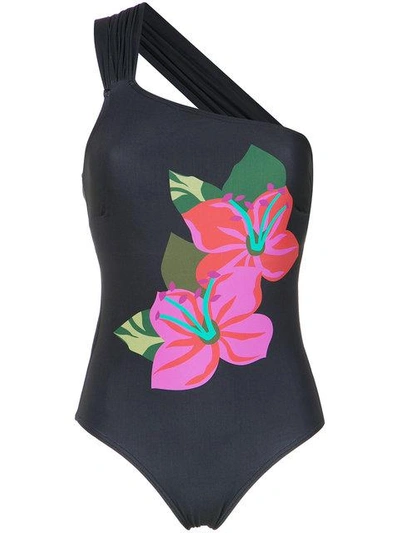 Amir Slama Flower Print Swimsuit