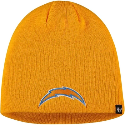 47 ' Gold Los Angeles Chargers Secondary Logo Knit Beanie