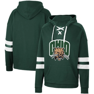 Colosseum Green Ohio Bobcats Lace-up 4.0 Pullover Hoodie