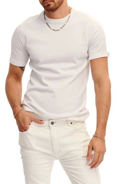 Ser.o.ya Mitch Short Sleeve Sweater T-shirt In White
