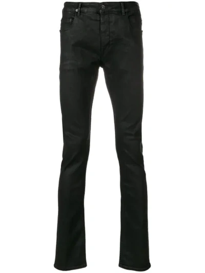 Rick Owens Drkshdw Coated Skinny Jeans In Black