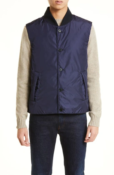 Mackintosh Dundee Water Repellent Insulated Waistcoat In Blue