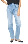 Pistola Cassie High Waist Straight Leg Jeans In Blue