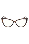 Tom Ford 56mm Blue Light Blocking Glasses In Dark Havana