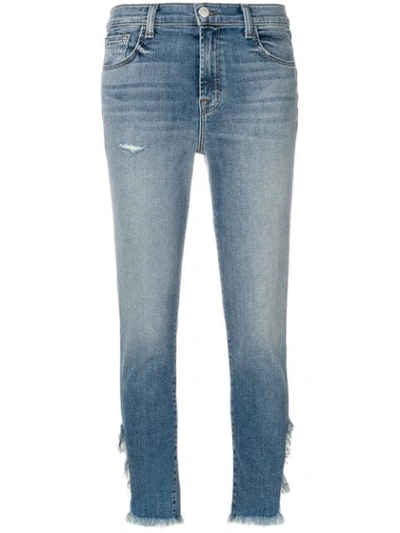 J Brand Ruby Cropped Eans In Blue