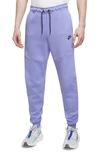 Nike Tech Fleece Jogger Sweatpants In Purple