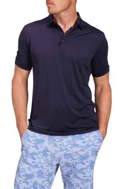 Mizzen + Main Versa Short Sleeve Performance Polo In Navy Solid