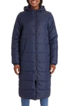 Modern Eternity Leia 3-in-1 Water Resistant Maternity/nursing Puffer Jacket With Removable Hood In Navy
