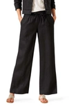 Tommy Bahama Two Palms High Waist Linen Pants In Black