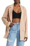 Open Edit Blazer In Tan Nougat