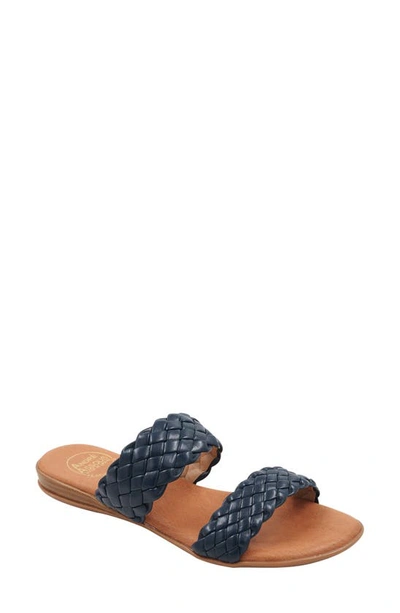 Andre Assous Naria Slide Sandal In Navy