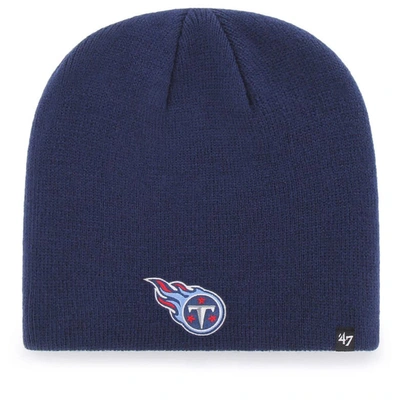 47 ' Navy Tennessee Titans Primary Logo Knit Beanie