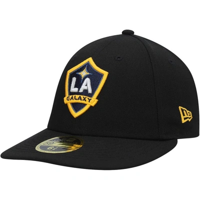 New Era Black La Galaxy Primary Logo Low Profile 59fifty Fitted Hat