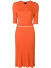 Cashmere In Love Desideria Midi Dress In Orange