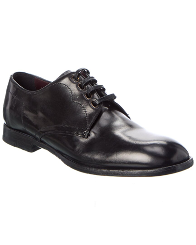 Dolce & Gabbana Leather Derby In Black