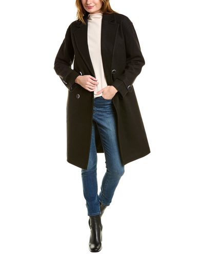Nvlt Double-breasted Coat In Black