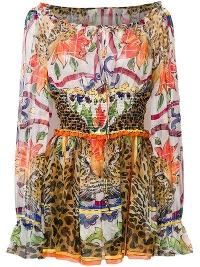 Dolce & Gabbana Majolica Print Dress - Multicolour