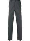 Prada Classic Chinos In Grey