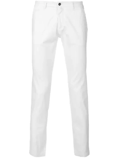 Briglia Slim-fit Chino Trousers In White