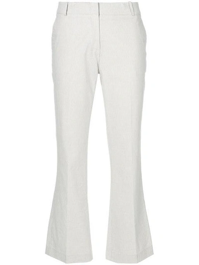 Kiltie Cropped Tailored Trousers - Neutrals