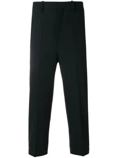 Neil Barrett Cropped Tuxedo Trousers - Black