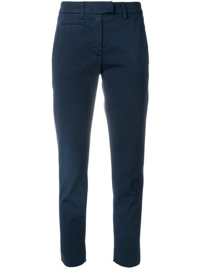 Dondup Cropped Skinny Trousers - Blue