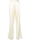 Adam Lippes Pleated Front Trousers In Neutrals