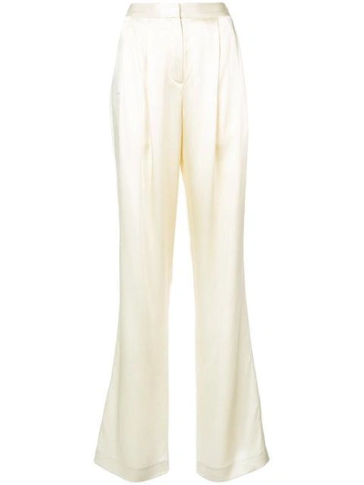 Adam Lippes Pleated Front Trousers In Neutrals