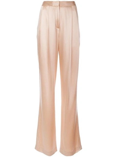 Adam Lippes Pleated Front Flared Trousers