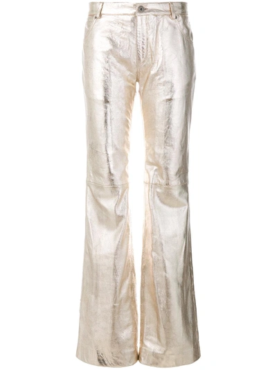 Chloé Flared Metallic Trousers