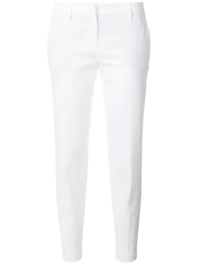 Aspesi Skinny Cropped Jeans In White