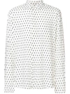 Saint Laurent Micro-print Shirt - White
