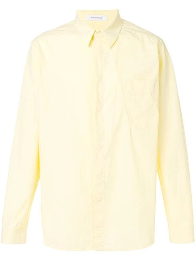 Cedric Charlier Classic Shirt In Yellow